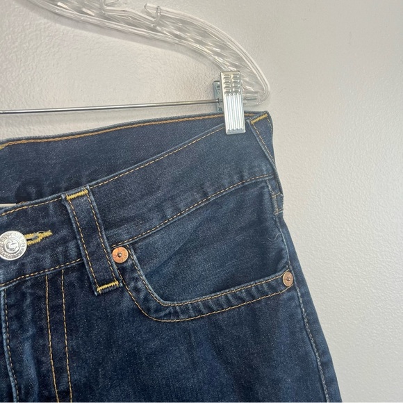 True Religion Womens Straight Leg Jeans Flap Pocket Sz 31 Slim Fit Retro Western - Picture 5 of 15